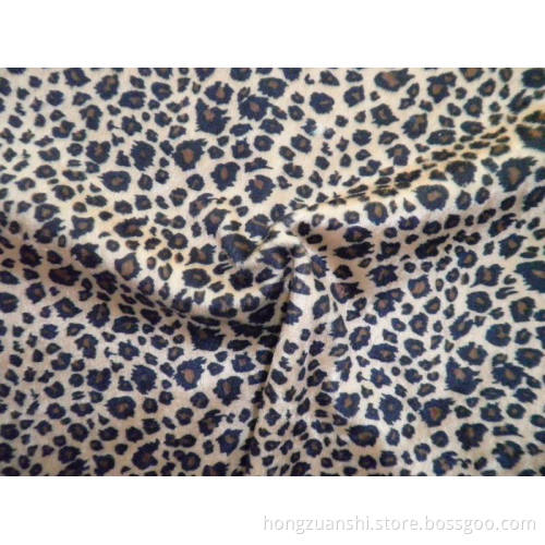 Leopard Printing Super Soft Velour (HZS--00325)